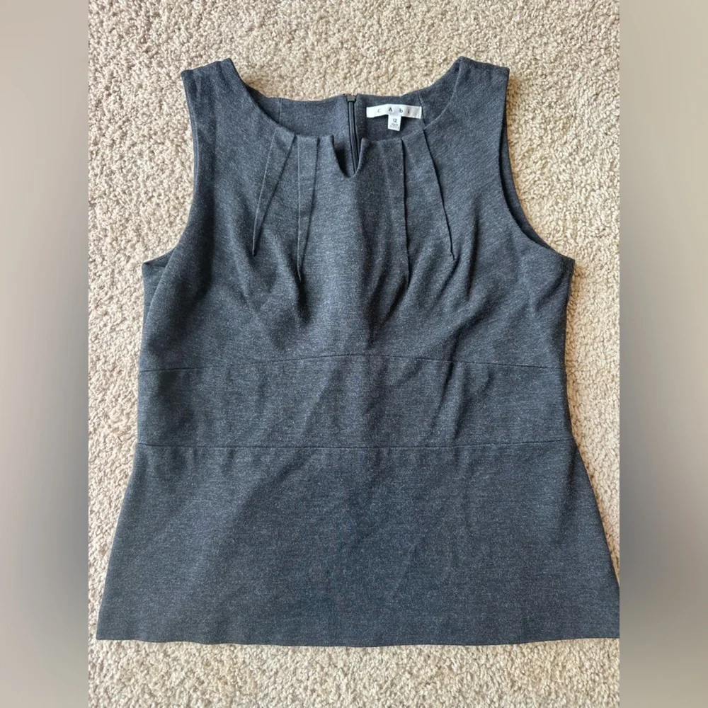 CAbi Gray Sleeveless Top - Picture 1 of 2